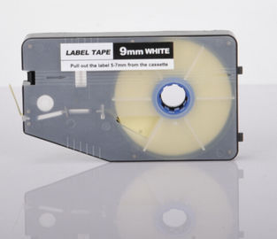 9mm 백색 상표 인쇄 기계 테이프, 항공 우주 케이블 ID 테이프 카세트