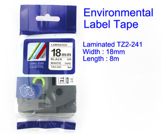 백색 TZ2-241 환경 물자에 박판으로 만들어진 상표와 리본 테이프 검정