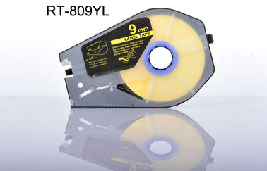 9mm 케이블 ID 인쇄 기계를 위한 노란/백색 호환성 상표 테이프 카트리지