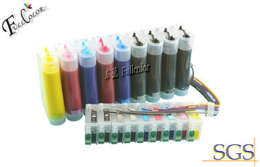 가득 차있는 안료 잉크는 Epson T1571 - T1579 CISS 지속적인 잉크 보급 체계 9 색깔 200ml를 각 색깔 다시 채웠습니다