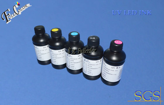 Epson Pro4800 넓은 체재 잉크 제트/평상형 트레일러 인쇄기 잉크, 8을 위한 UV 지도한 치료할 수 있는 잉크는 UV 빛 잉크를 착색합니다