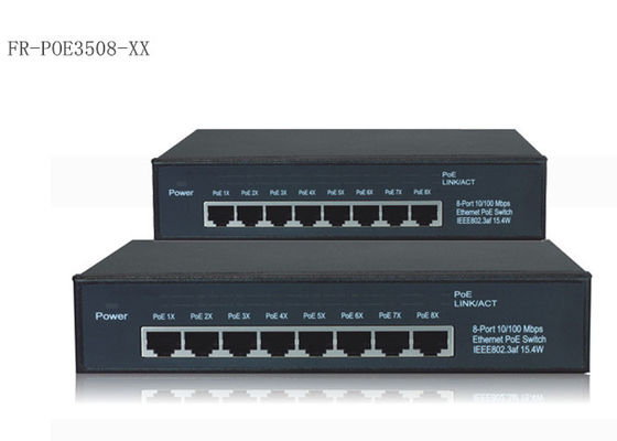 IEEE 802.3af에 이더네트 스위치 10/100/1000M에 8개의 항구 힘