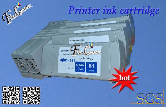 사용 HP Desiginjet D5800 인쇄 기계를 위한 빠른 인쇄 HP 81 BK C M Y 680ml 염료 잉크 카트리지