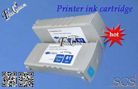 사용 HP Desiginjet D5800 인쇄 기계를 위한 빠른 인쇄 HP 81 BK C M Y 680ml 염료 잉크 카트리지