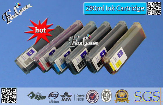 PP 6는 HP T1100/T1100ps 인쇄 기계 260ml를 위한 다시 채울 수 있는 큰 체재 잉크 카트리지를 착색합니다