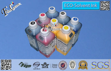 6 색깔 1000ml 병 안료는 Epson 첨필 사진 1400년 인쇄 기계 OEM를 위한 Eco 용매 잉크의 기초를 두었습니다