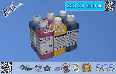 6 색깔 1000ml 병 안료는 Epson 첨필 사진 1400년 인쇄 기계 OEM를 위한 Eco 용매 잉크의 기초를 두었습니다