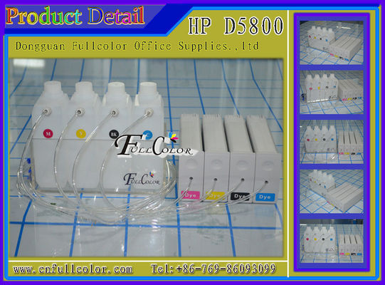 색깔 당 배부 HP81 호환성 HP Designjet D5800 큰 체재 CISS 체계 BK C M Y 1000ML