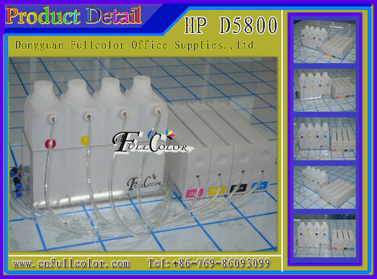 색깔 당 배부 HP81 호환성 HP Designjet D5800 큰 체재 CISS 체계 BK C M Y 1000ML