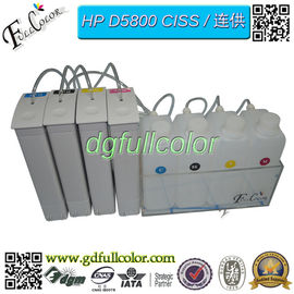 DIY HP81 CISS 호환성 HP Designjet D5800 인쇄 기계 BK C M Y 지속적인 잉크 보급 체계