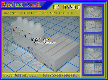 DIY HP81 CISS 호환성 HP Designjet D5800 인쇄 기계 BK C M Y 지속적인 잉크 보급 체계