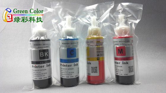 까만 노란 색깔을 가진 epson L100/L101를 위한 200ml 500ml 카논 염료 잉크는 결코 막지 않습니다